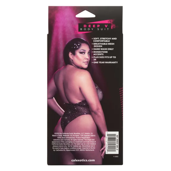 Radiance Deep v Body Suit - Queen - Black — image 16 of 20