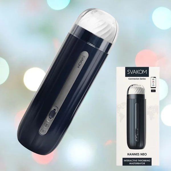 SVAKOM HANNES NEO Powerful Throbbing App Enabled Interactive Penis Masturbator — image 24 of 25