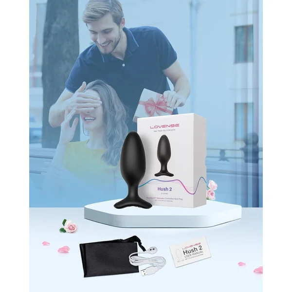 Lovense Hush 2 Medium App Enabled Silicone Waterproof Rechargeable Vibrating Butt Plug — image 18 of 19