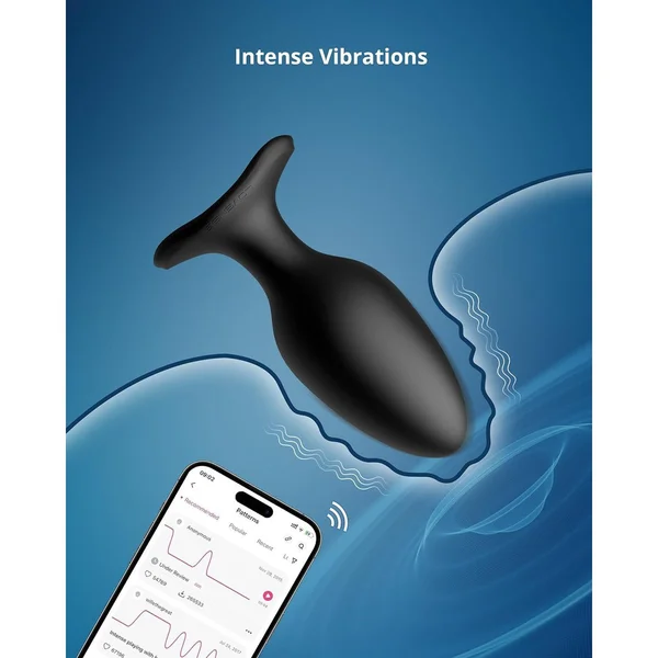 Lovense Hush 2 Large App Enabled Silicone Waterproof Rechargeable Vibrating Butt Plug — image 12 of 18