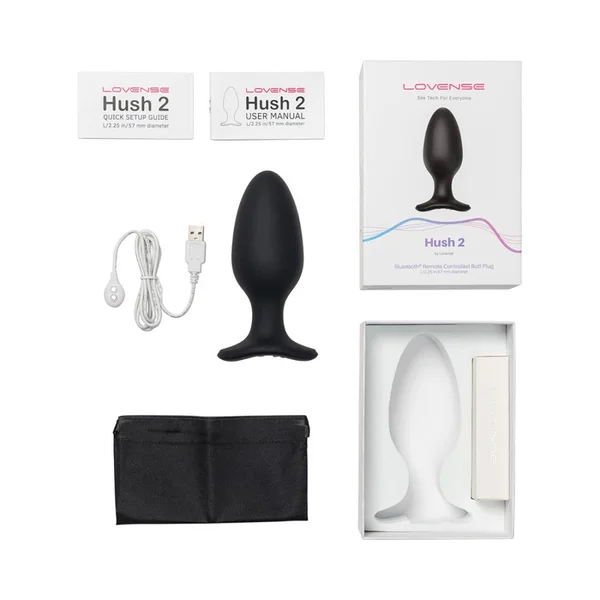 Lovense Hush 2 Large App Enabled Silicone Waterproof Rechargeable Vibrating Butt Plug — image 15 of 18