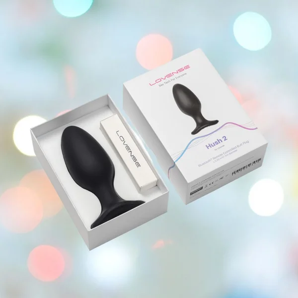 Lovense Hush 2 Large App Enabled Silicone Waterproof Rechargeable Vibrating Butt Plug — image 13 of 18