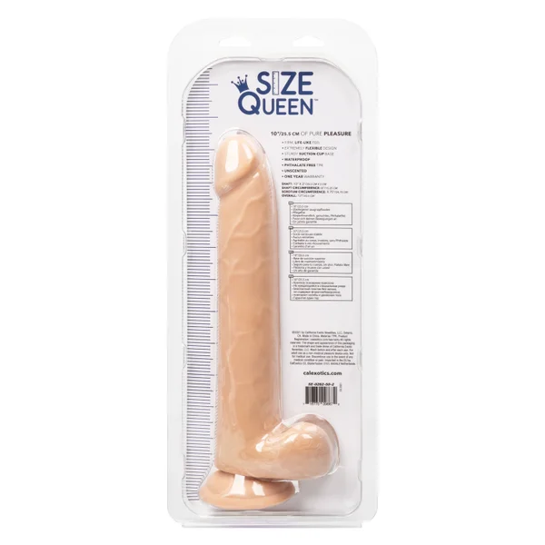 Calexotics Size Queen 10" Dildo Ivory — image 8 of 13