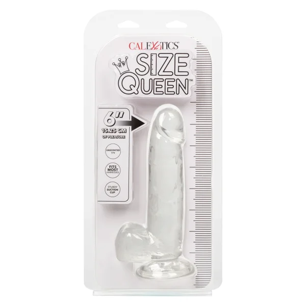 Calexotics Queen 6” Dildo Clear — image 9 of 13