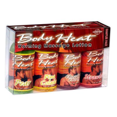 Body Heat Edible Warming Massage Lotion Sampler