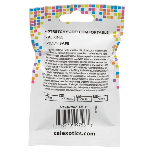 Calexotics Ring Foil Pack XL Clear — image 6 of 6