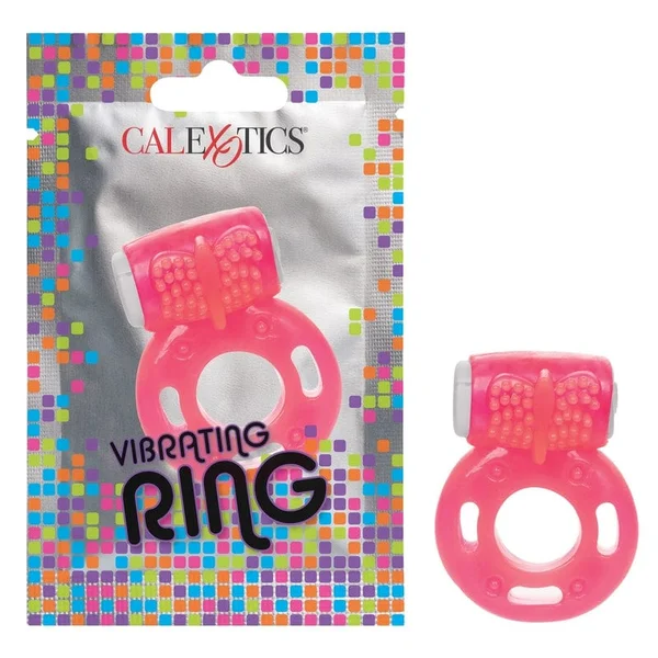 Calexotics Vibrating Ring Foil Pack Pink — image 4 of 6