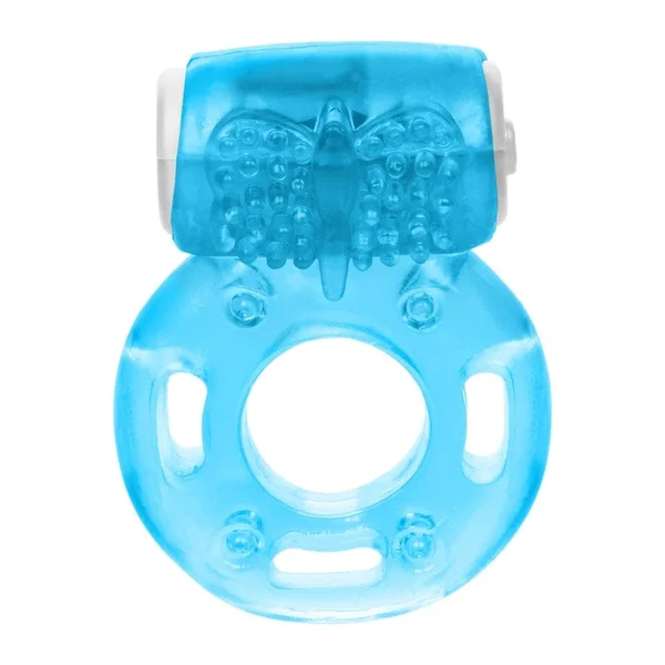 Calexotics Vibrating Ring Foil Pack Blue — image 5 of 6