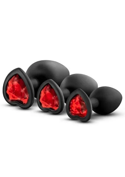 Blush Luxe Black With Red Gems Bling Plugs Training Kit — image 10 of 13