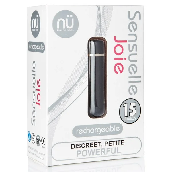 nü Sensuelle Joie Rechargeable Black Bullet Vibrator — image 2 of 2