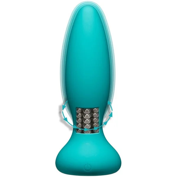 Doc Johnson A-Play Experienced Rimmer Silicone Teal Anal Plug with Remote — image 7 of 7