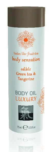 Shiatsu Luxury Body Oil Edible Green Tea & Tangerine — image 2 of 2