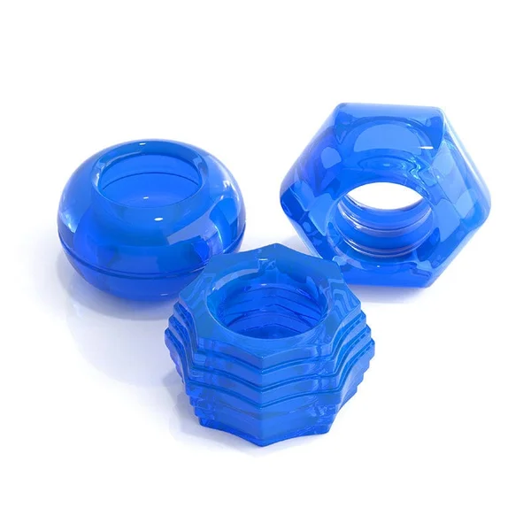Pipedream Products Deluxe Cock Ring Set Blue — image 5 of 5