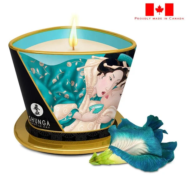 Shunga Caress By Candlelight Island Blossoms Massage Candle — image 3 of 4