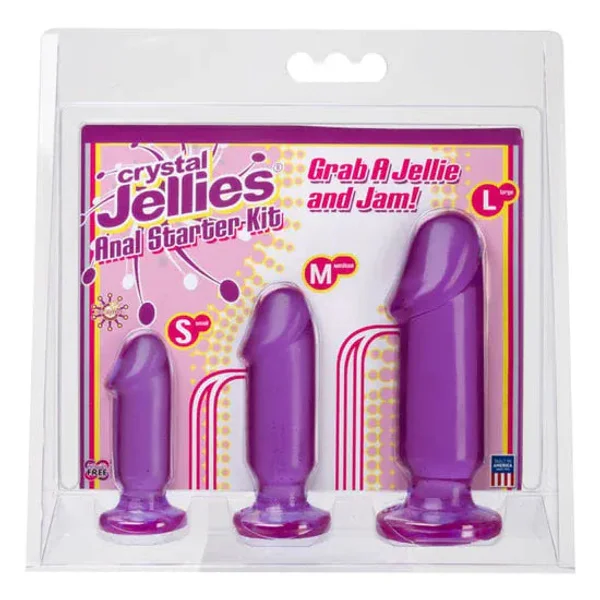 Doc Johnson Crystal Jellies Anal Starter Kit Purple — image 4 of 11