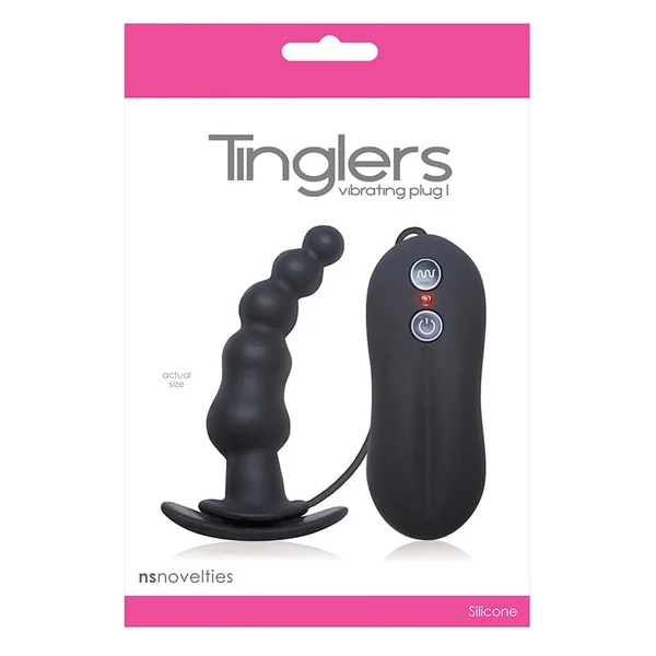 NS Novelties Tinglers Vibrating Plug 1 Black — image 3 of 4