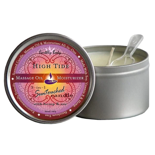 Earthly Body 3-in-1 Suntouched Massage Candle with Hemp and Soy — image 11 of 12