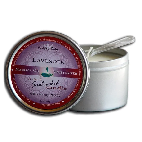Earthly Body 3-in-1 Suntouched Massage Candle with Hemp and Soy — image 8 of 12