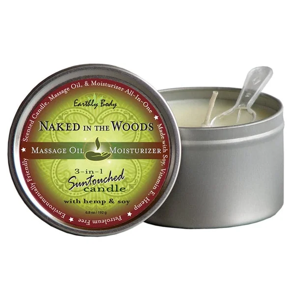 Earthly Body 3-in-1 Suntouched Massage Candle with Hemp and Soy — image 10 of 12