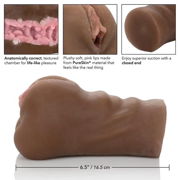Calexotics Stroke It Pussy Brown — image 6 of 11