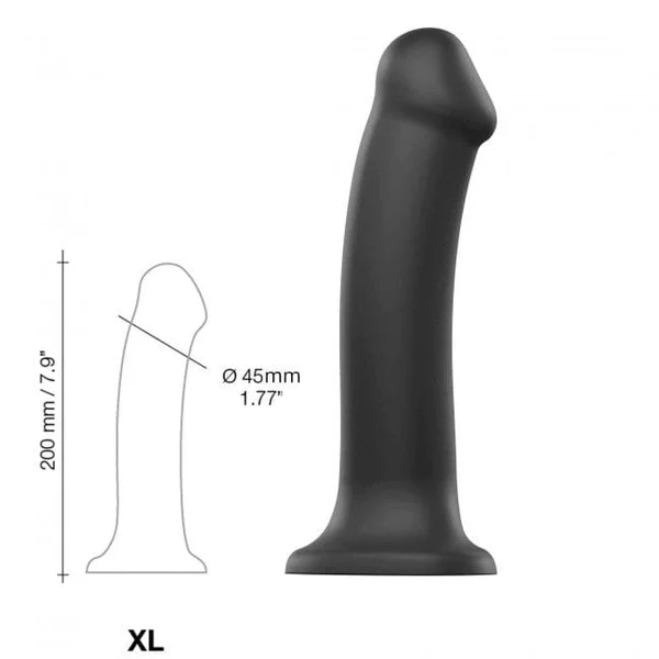 Strap On Me Dual Density Bendable Dildo Black — image 23 of 23
