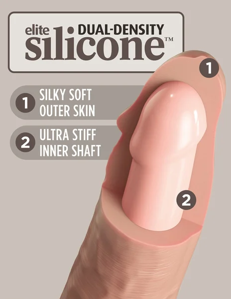 Pipedream Products King Cock Elite 10” Silicone Cock Light — image 22 of 23