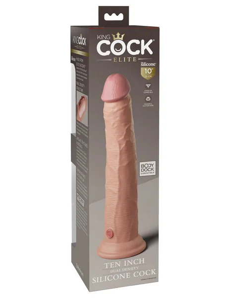 Pipedream Products King Cock Elite 10” Silicone Cock Light — image 23 of 23