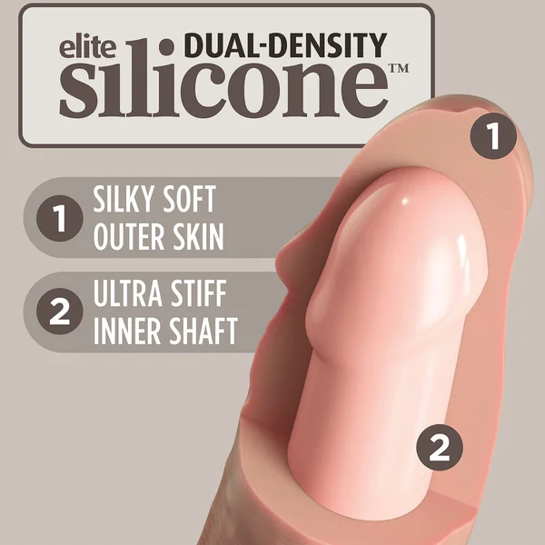 Pipedream Products King Cock Elite 7” Silicone Cock Light — image 12 of 13