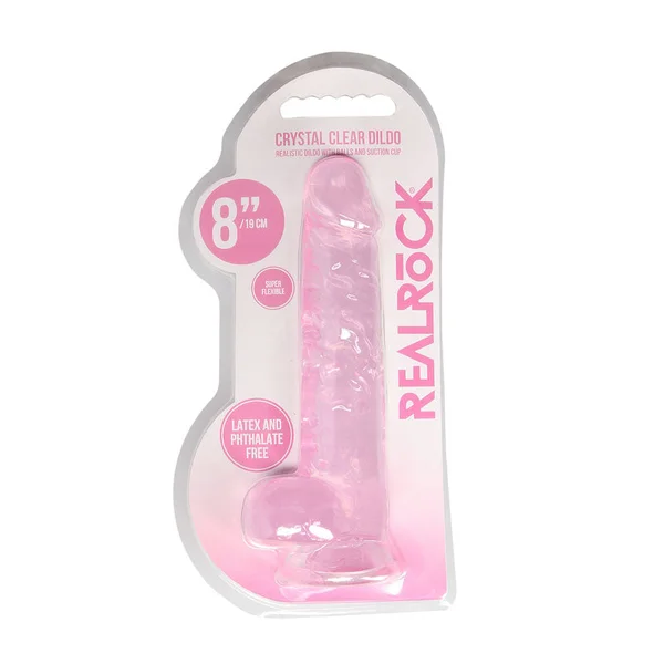 RealRock 8'' Realistic Dildo With Balls