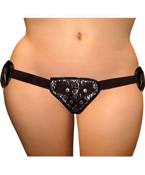 Plus Size Lace Corsette Strap-On