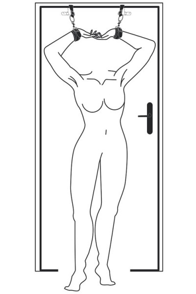 Easy Toys Over-The-Door Faux Leather Wrist Cuffs