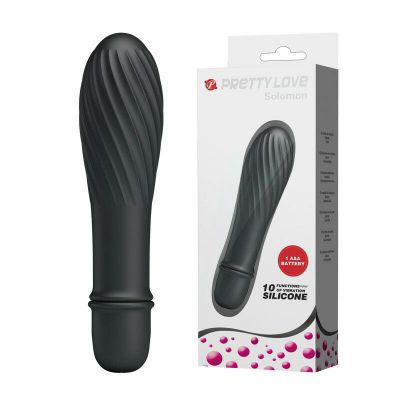 Pretty Love Solomon Silicone 10 function Vibrator Black