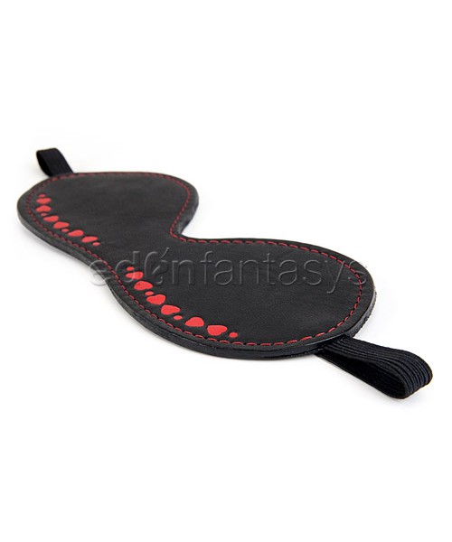 Hearts leather blindfold