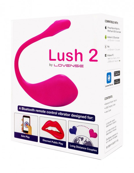 Lovense Lush 2 App Controlled Rechargeable Love Egg Vibrator