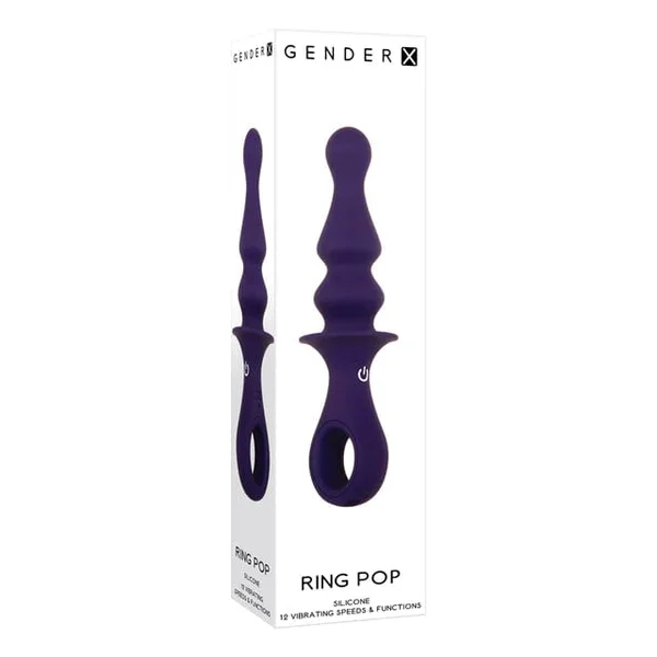 Gender X Ring Pop Vibrating Plug Purple — image 9 of 16