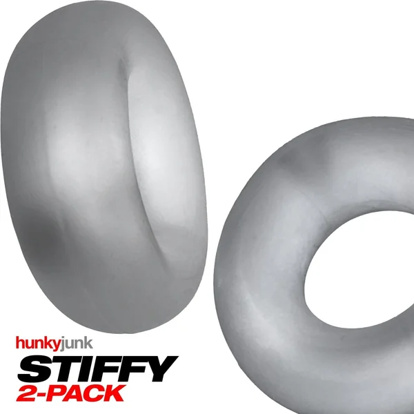 Hunkyjunk Stiffy Bulge Cock Ring Clear Ice 2 Pack — image 24 of 25