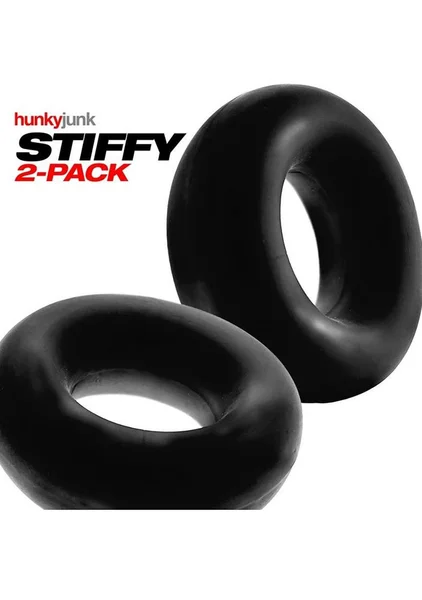 Hunkyjunk Stiffy Bulge Cock Ring Clear Ice 2 Pack — image 15 of 19