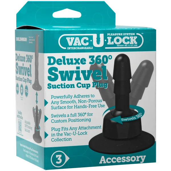 Doc Johnson Deluxe 360° Swivel Suction Cup Plug — image 10 of 13