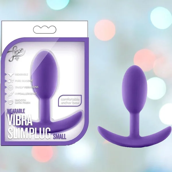 Luxe Wearable Vibra Slim Plug Small Purple — image 22 of 25