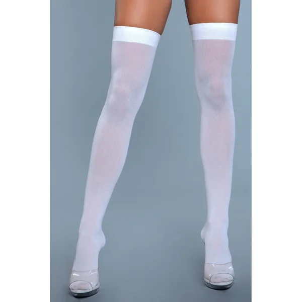 BeWicked Opaque Nylon Red Thigh Highs — image 10 of 20