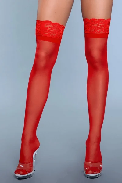 BeWicked Keep A Secret Red Queen Size Thigh Highs — image 7 of 9