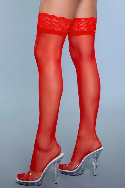 BeWicked Keep A Secret Red Queen Size Thigh Highs — image 8 of 9