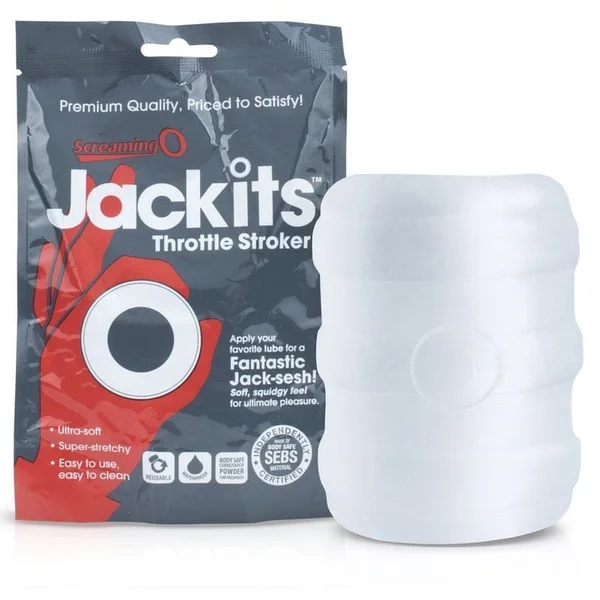 Screaming O Jackits Throttle Stroker Clear — image 4 of 7