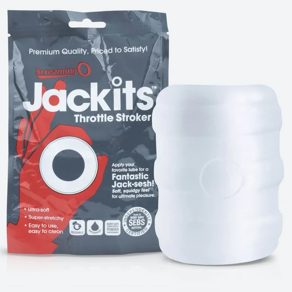 Screaming O Jackits Throttle Stroker Clear — image 3 of 3