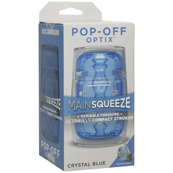 Doc Johnson Main Squeeze Pop-Off Crystal Blue — image 4 of 6