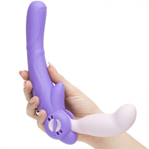 Lovehoney Double Delight Adjustable Vibrating Strapless Strap-On Dildo