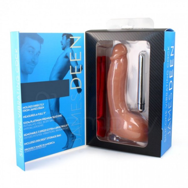James Deen 9" Silicone Realistic Vibrating Cock