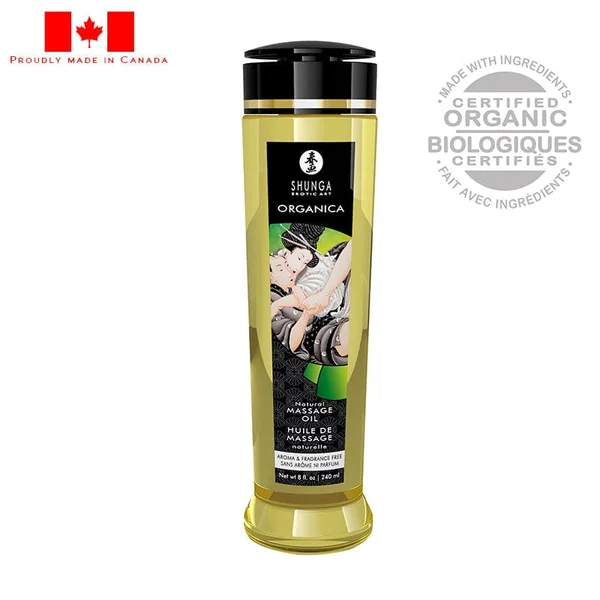 Shunga Erotic Organica Massage Oil Natural 8oz — image 2 of 2