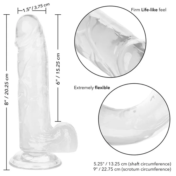 Calexotics Queen 6” Purple Jelly Dildo — image 16 of 25
