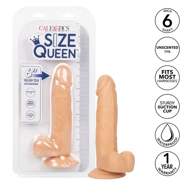 Calexotics Queen 6” Purple Jelly Dildo — image 23 of 25